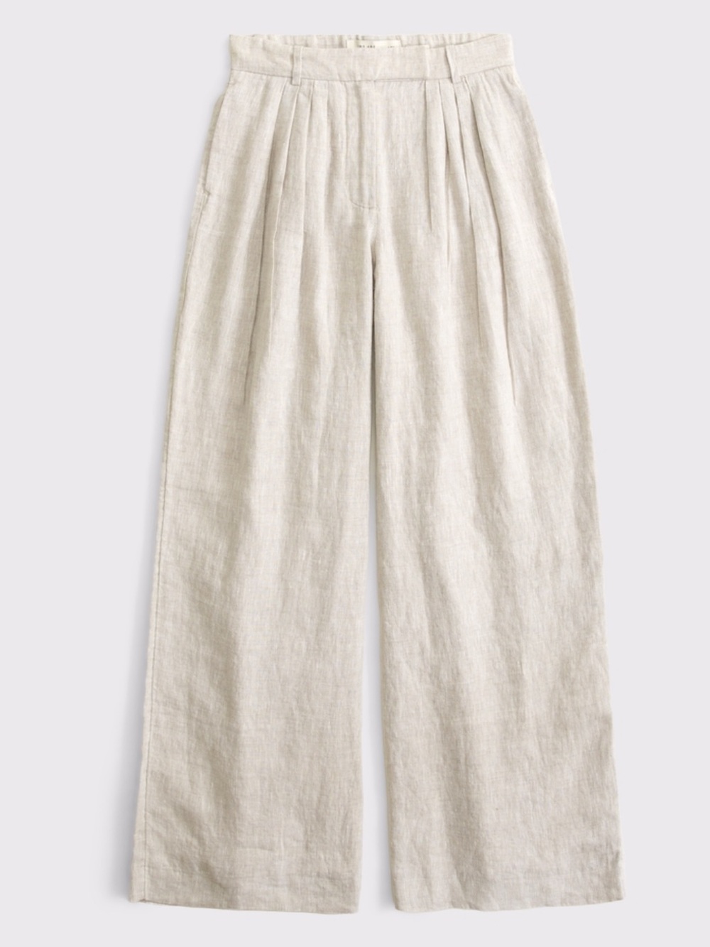 Abercrombie and Fitch Wide-Leg Linen Blend Pants
